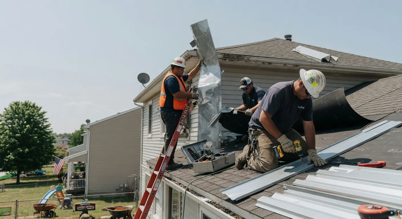 Storm Damage Metal Roof Repair in Plaucheville, LA